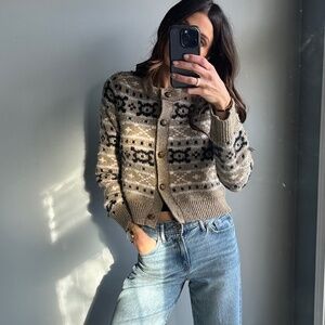 Fair isle cardigan by Marled